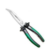 Flat nose pliers, pointed, elongated with curved ends, 160mm, TROY 21036