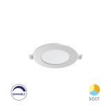 LED панел, 4W, 230VAC, 280lm, 3в1 цвята, IP40, ф85x26mm, димируем, BP01-90480, кръг