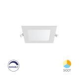 LED панел, за вграждане, 4W, квадрат, 230VAC, 280lm, 3в1 цвята, 90х90mm, BP02-90480, димируем