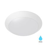 Плафон BG37-00710, E27, 23W, 230VAC, ф265x90mm, IP65, бял