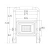 LED работна лампа BT60-99181, 100W, 230VAC, 3в1 цвята, 8500lm, IP65 - 2