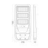 Соларна LED улична лампа със сензор, 50W, 3.2VDC, 2000lm, 6500K, студенобяла, IP65, BT43-05031 - 4