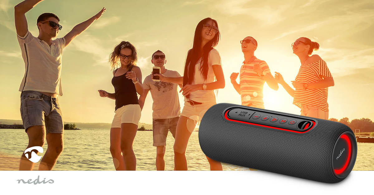 Bluetooth колонка NEDIS SPBT2460BK, портативна, 30W, 2000mAh