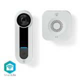 Wi-Fi Smart умен видео звънец, 2.4 Mpx(1536p), 12VDC, micro SD, ONVIF, WIFICDP40CWT, NEDIS