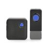 Wireless doorbell NEDIS DOORB310BK, 230VAC/12VDC, 110dB, black - 1