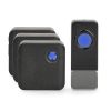 Wireless doorbells 3pcs. + button NEDIS DOORB310BK3, 230VAC/12VDC, 110dB, black - 1