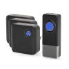 Wireless doorbells 3pcs. + button NEDIS DOORB310BK3, 230VAC/12VDC, 110dB, black - 5