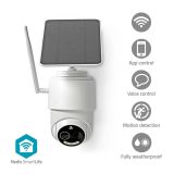 Wi-Fi smart camera for video surveillance, solar panel, SmartLife, IP65, 120°, NEDIS WIFICBO50WT