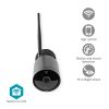 Wi-Fi smart surveillance camera, SmartLife, IP65, 130°, NEDIS WIFICO40CBK - 1