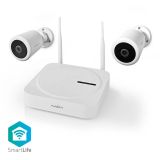 Security cameras set of 2 cameras, NVR and accessories, NEDIS