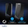 Speakers, PC, RGB, USB, 18W, RMS 6W, black, GSPR31020BK, NEDIS - 8