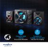 Speakers with subwoofer, for PC, RGB, USB, 33W, RMS 11W, black, GSPR31021BK, NEDIS - 6