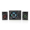 Speakers with subwoofer, for PC, RGB, USB, 33W, RMS 11W, black, GSPR31021BK, NEDIS - 2