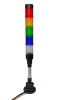 Signal column HBJD-40A/D/5/RYGBW/230/D, red, yellow, green, blue white color