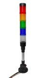 Signal column HBJD-40A/D/5/RYGBW/230/D, red, yellow, green, blue white color