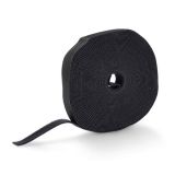 Reusable velcro tape, 16mm х 9.1m, black, ERGOVELC91BK, NEDIS