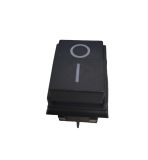 Button switch, button, ON-OFF, 15A/250VAC, SPST, rectangular, KCD4