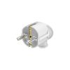 Plug Schuko, 16A, 250VAC, 90°, white, BY74-00003 - 1