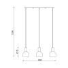 LED Pendant Light 3xE27, 230VAC, black, BV05-00011 - 3