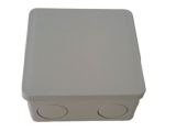 Plastic universal box 70x70x37mm, ABS, gray, with lid, FAR KABLO
