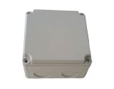 Plastic universal box 110x110x70mm, ABS, gray, with lid, FAR KABLO