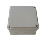 Plastic universal box 150x150x80mm, ABS, gray, with lid, FAR KABLO
