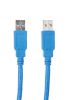 Cable, USB-A / m 3.0 - USB-A / m 3.0, blue, 1.5m - 1