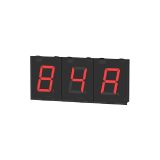 LED indicator red, 7-segment, 72x96x28mm