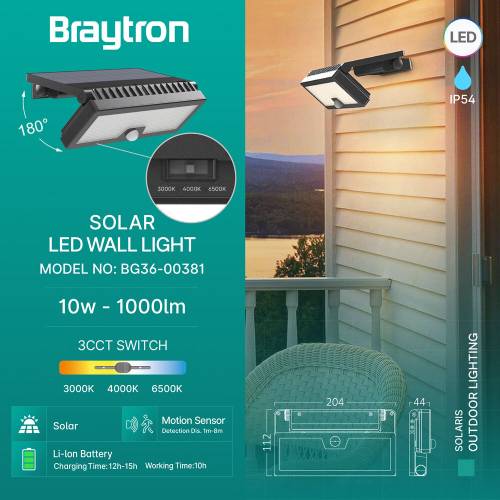 Соларна лампа за стена BG36-00381