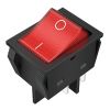 Rocker превключвател,2 позиции,OFF-ON,30A/250VAC,червен,за бойлер,KCD2