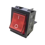 Rocker превключвател, 2 позиции, OFF-ON,  30A/12VDC, отвор 22х30mm, 4 извода, KCD2-201N-B-R12V