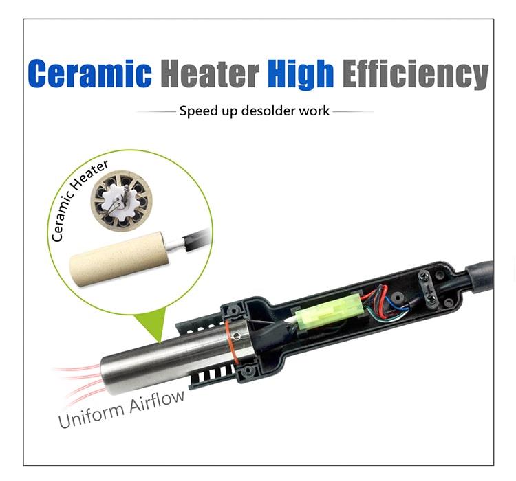 Поялна станция, със засмукване, SS-956B, 220V, 600W, 24L/min, PRO'S KIT