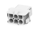 Конектор TE CONNECTIVITY 1-480705-0, 6 пина, мъжки/женски, бял, полиамид