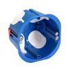 Flush mounting box, 1-gang, for plasterboard walls, 48mm, D70/1K, IDE