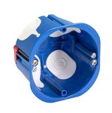 Flush mounting box, 1-gang, for plasterboard walls, 48mm, D70/1K, IDE