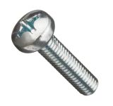 Screw Bolt, M6x15 mm, half round head