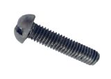 Screw Bolt, M6x25 mm, round head, straight screwdrive, full thread