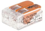 Клема, бърза връзка, 0.2-4 mm2, двойна, 10бр., WAGO 221-412/995-016
