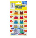 Car fuse, blade type, 19mm, 5~30A, 12VDC, UNIVAL, set, 10 pcs., BEZ4006