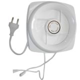 Bathroom fan, ф200mm, with flap, 230VAC, 25W, 100m3/h, white, KHG-200