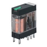 Реле електромагнитно EL-14F-LS, бобина 24VDC, 8A, 250VAC, DPDT, 2xNO+2xNC