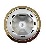 LED луна, за вграждане, без крушка, кръг, ф50mm, G4, златист, ED223P