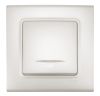 One-way Switch, illuminated, pearl, Linnera life, Viko, 90403019-BG