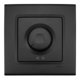 Electrical switch dimmer, 600W, for built-in, black, Linnera life, Viko Panasonic, 90404020-BG