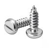 Screw, for metal, self-tapping, 2.9x13 mm, pan head, full thread, straight screwdriver
