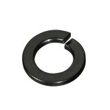 Feder washer M5, spring, black, oxidized