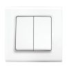 Switch one-way double, white, Linnera S, Viko, 91400002