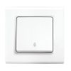 Two-way switch, white, Linnera S, Viko, 91400004