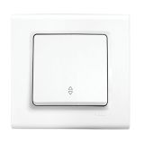 Electric switch, two-way, for built-in, white, Linnera S, Viko by Panasonic, 91400004