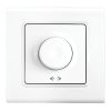 Electric switch, dimmer, 20-500W, white, Linnera S, Viko, 91400040
